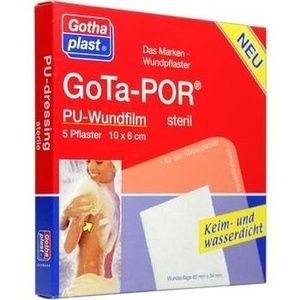 GOTA-POR PU Wundfilm 10x6 cm steril Pflaster