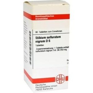 STIBIUM SULFURATUM NIGRUM D 6 Tabletten