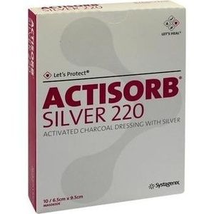 ACTISORB 220 Silver 6,5x9,5 cm steril Kompressen