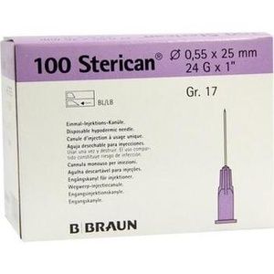 STERICAN Kanülen Luer-Lok 0,55x25 mm Gr.17 lila