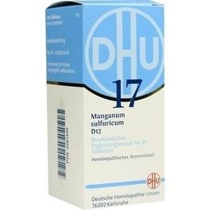 BIOCHEMIE DHU 17 Manganum sulfuricum D 12 Tabl.