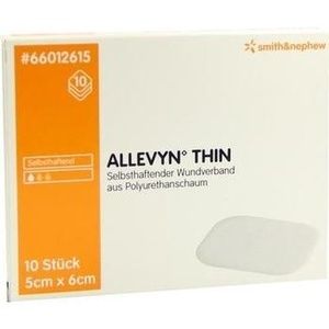 ALLEVYN Thin 5x6 cm dünne Wundauflage