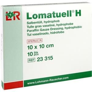 LOMATUELL H Salbentüll 10x10 cm steril