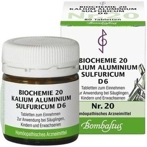 BIOCHEMIE 20 Kalium aluminium sulfuricum D 6 Tabl.