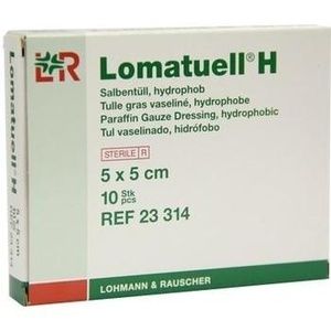 LOMATUELL H Salbentüll 5x5 cm steril