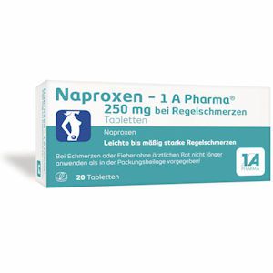 NAPROXEN-1A Pharma 250 mg b.Regelschmerzen Tabl.