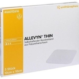 ALLEVYN Thin 10x10 cm dünne Wundauflage