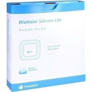 BIATAIN Silicone Lite Schaumverband 5x5 cm