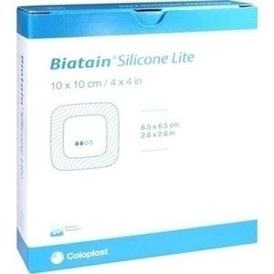 BIATAIN Silicone Lite Schaumverband 10x10 cm