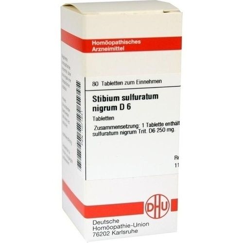 STIBIUM SULFURATUM NIGRUM D 6 Tabletten