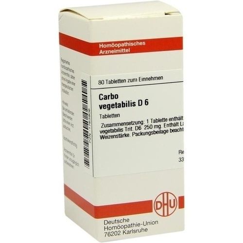 CARBO VEGETABILIS D 6 Tabletten