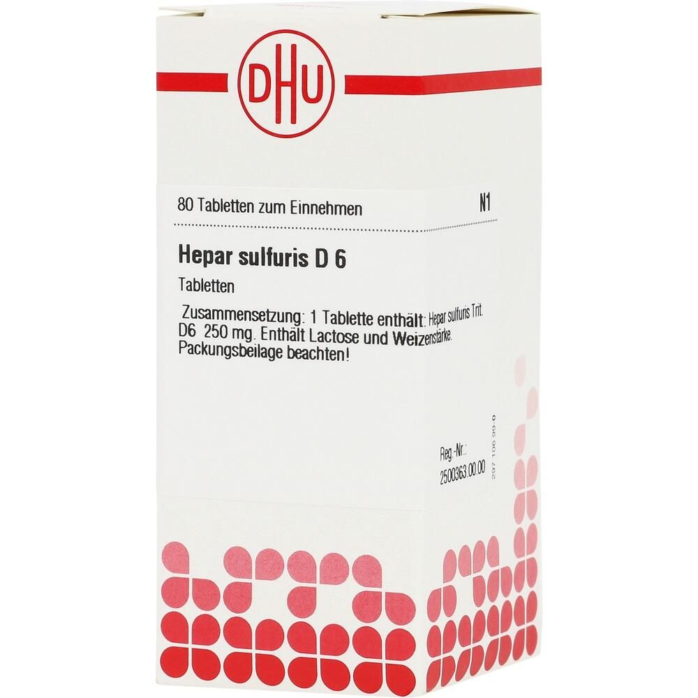 HEPAR SULFURIS D 6 Tabletten