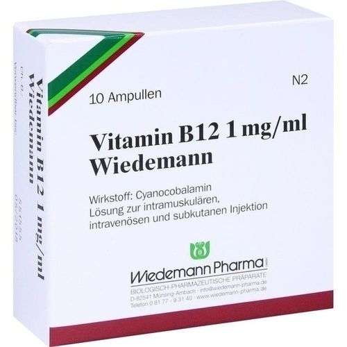 VITAMIN B12 WIEDEMANN 1 mg/ml Injektionslsg.Amp.