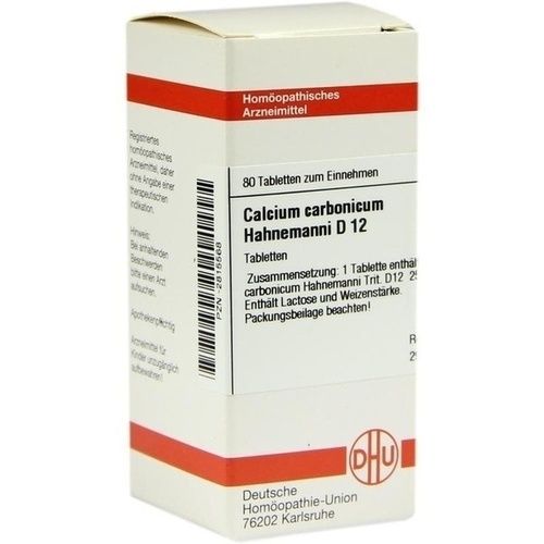 CALCIUM CARBONICUM Hahnemanni D 12 Tabletten