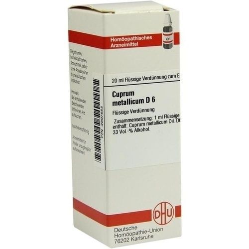 CUPRUM METALLICUM D 6 Dilution