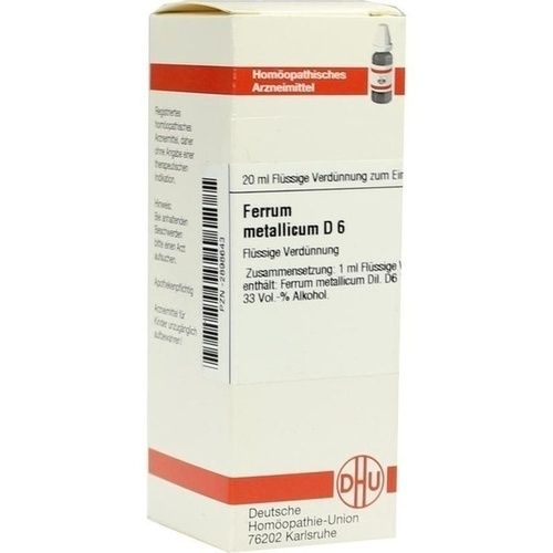 FERRUM METALLICUM D 6 Dilution