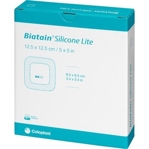 BIATAIN Silicone Lite Schaumverband 12,5x12,5 cm