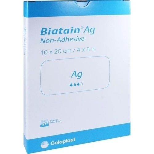 BIATAIN Ag Schaumverband 10x20 cm nicht haftend