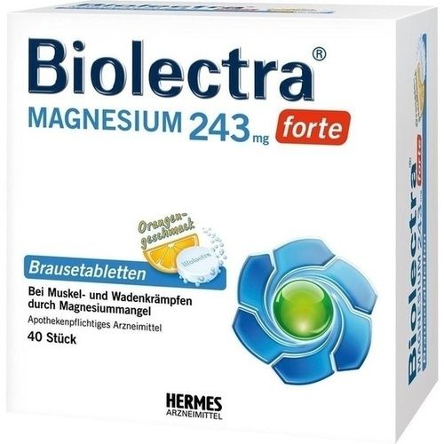 BIOLECTRA Magnesium 243 mg forte Orange Brausetab.