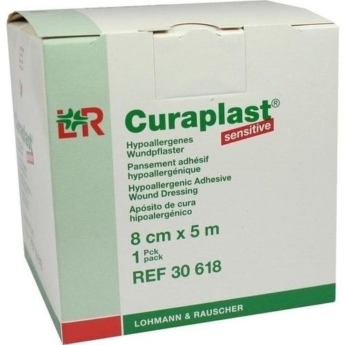 CURAPLAST Wundschnellverb.sensitiv 8 cmx5 m