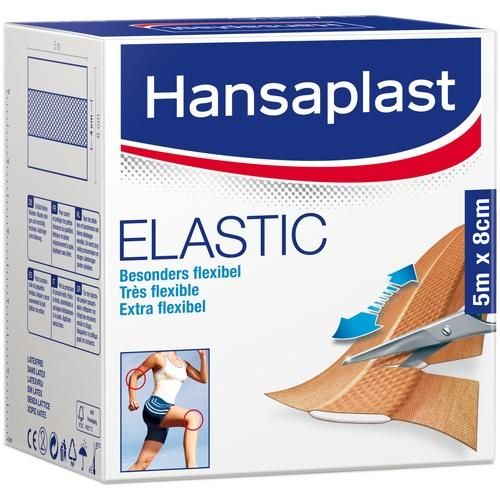 HANSAPLAST Elastic Pflaster 8 cmx5 m