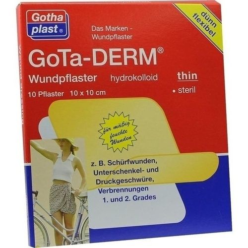 GOTA-DERM thin hydrokoll.Wundpfl.steril 10x10 cm