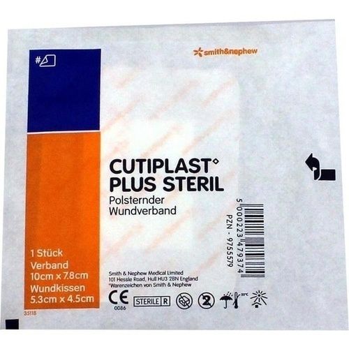 CUTIPLAST Plus steril 7,8x10 cm Verband