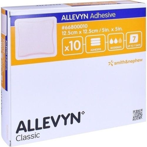 ALLEVYN Adhesive 12,5x12,5 cm haftende Wundauflage