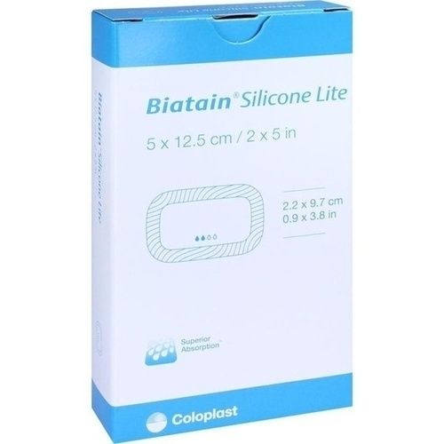 BIATAIN Silicone Lite Schaumverband 5x12,5 cm