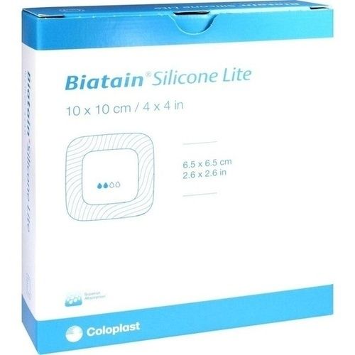 BIATAIN Silicone Lite Schaumverband 10x10 cm