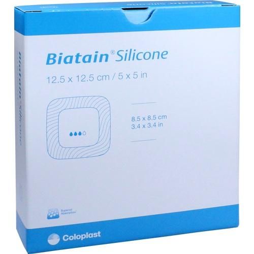 BIATAIN Silicone Schaumverband 12,5x12,5 cm